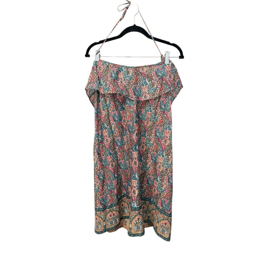 ba&sh Robe Flori Off-Shoulder Ruffle Dress Boho Chic, Size US 6 / S 🌿✨